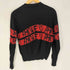 デシグアル Desigual Knit jumper Amore ペイント ロゴ ライン モックネック ニット カットソー レディース import:L