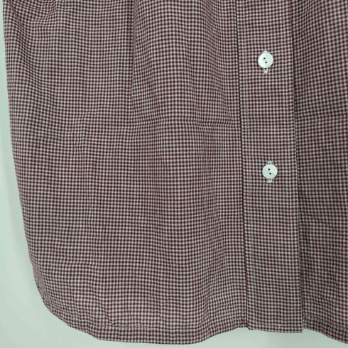 アーペーセー A.P.C. ギンガムチェック ギャザー ラウンドカラー シャツ ブラウス レディース import:M