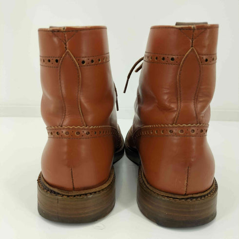 アルフレッドサージェント Alfred Sargent イングランド製 TAN BROGUE DERBY BOOTカントリーブーツ メンズ 7 1/2