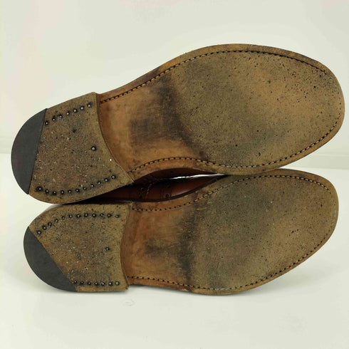アルフレッドサージェント Alfred Sargent イングランド製 TAN BROGUE DERBY BOOTカントリーブーツ メンズ 7 1/2