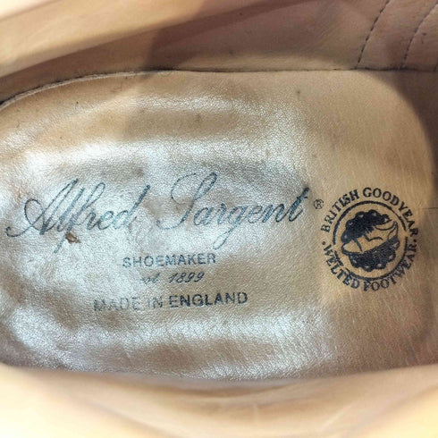 アルフレッドサージェント Alfred Sargent イングランド製 TAN BROGUE DERBY BOOTカントリーブーツ メンズ 7 1/2