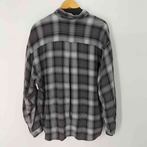 ブルーノ BRUNO 90s イタリア製 L/S オンブレチェックシャツ メンズ import:XL