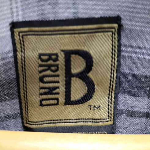 ブルーノ BRUNO 90s イタリア製 L/S オンブレチェックシャツ メンズ import:XL