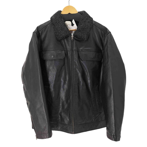 サンタフェ santa fe santa fe leather 襟ボアレザージャケット 本革 メンズ import:XL
