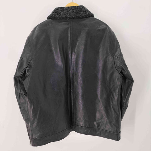 サンタフェ santa fe santa fe leather 襟ボアレザージャケット 本革 メンズ import:XL