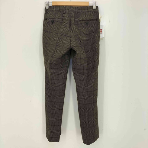 ユナイテッドアローズグリーンレーベルリラクシング UNITED ARROWS green label relaxing ブリティッシュ ウール グレンプレイド スリム NP パンツ メンズ 72