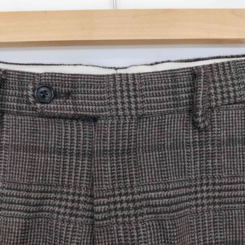 ユナイテッドアローズグリーンレーベルリラクシング UNITED ARROWS green label relaxing ブリティッシュ ウール グレンプレイド スリム NP パンツ メンズ 72