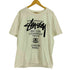 ステューシー Stussy メキシコ製 ワールドツアー シャネルロゴ プリント 半袖 Tシャツ メンズ import:L