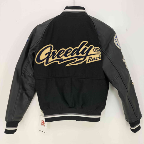 GREEDY 袖牛革 スタジャン 裏地キルティング メンズ JPN:S