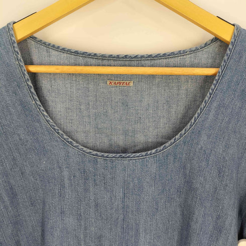 キャピタル KAPITAL 七分袖 デニム フレア ワンピース レディース JPN:1