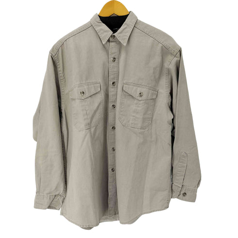 エディーバウアー Eddie Bauer 90S MADE IN USA Elkhorn Canvas L/S ワークシャツ メンズ import:L