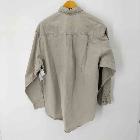 エディーバウアー Eddie Bauer 90S MADE IN USA Elkhorn Canvas L/S ワークシャツ メンズ import:L
