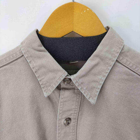 エディーバウアー Eddie Bauer 90S MADE IN USA Elkhorn Canvas L/S ワークシャツ メンズ import:L