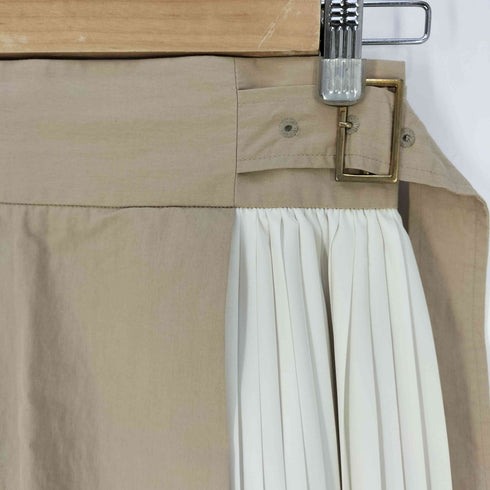 ユナイテッドアローズグリーンレーベルリラクシング UNITED ARROWS green label relaxing FFC ブロッキング プリーツ スカート レディース 36
