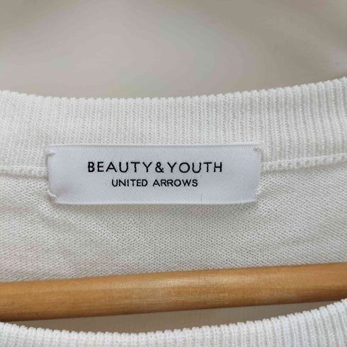 ビューティーアンドユースユナイテッドアローズ BEAUTY & YOUTH UNITED ARROWS 22SS ワイド フレンチ スリーブ ニット プルオーバー ウォッシャブル レディース