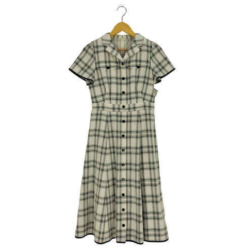 レッセパッセ LAISSE PASSE チェックフレアーシャツワンピース レディース 38
