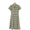 レッセパッセ LAISSE PASSE チェックフレアーシャツワンピース レディース 38
