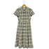 レッセパッセ LAISSE PASSE チェックフレアーシャツワンピース レディース 38