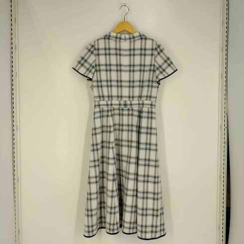 レッセパッセ LAISSE PASSE チェックフレアーシャツワンピース レディース 38