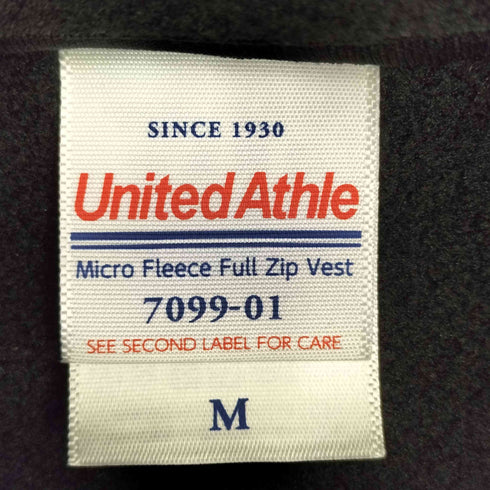ユナイテッドアスレ UNITED ATHLE 企業ロゴ フリースベスト メンズ JPN:M