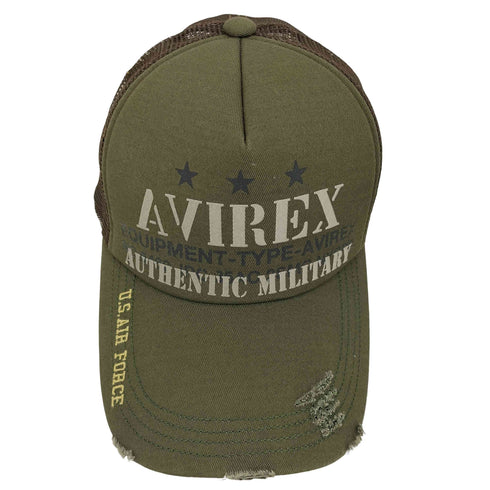 アヴィレックス AVIREX ダメージ加工 メッシュキャップ メンズ FREE