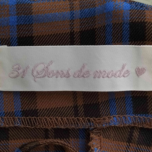 トランテアンソンドゥモード 31 Sons de mode チェック キャミワンピース レディース 36