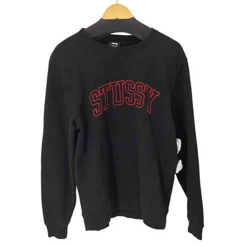ステューシー Stussy アーチロゴ刺繍 クルーネックスウェット メンズ import:S
