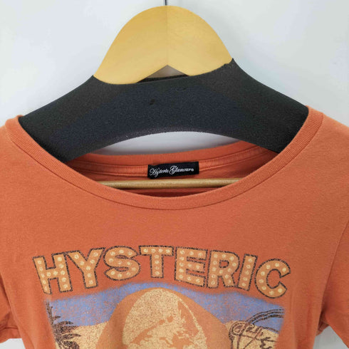ヒステリックグラマー HYSTERIC GLAMOUR HYSTERIC MOTEL プリントS/S Tシャツ チビT レディース FREE