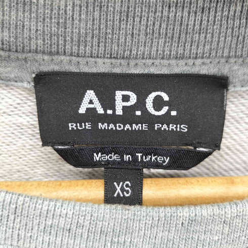 アーペーセー A.P.C. VPC Sweatshirts フロッキーロゴ クルーネックスウェット レディース import:XS