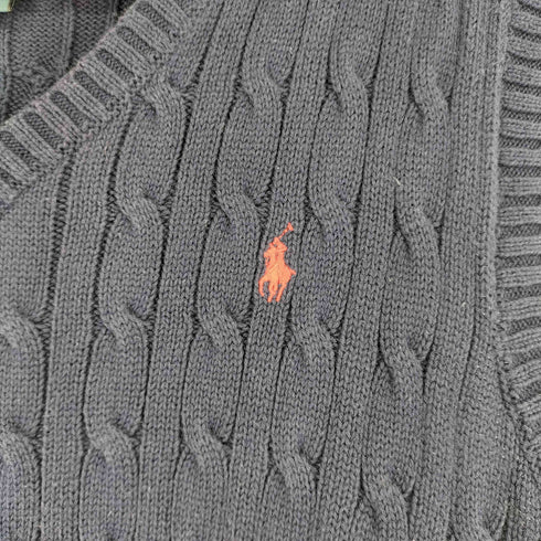 ポロバイラルフローレン Polo by RALPH LAUREN スモールポニー刺繍 ケーブルニットベスト メンズ JPN:XL
