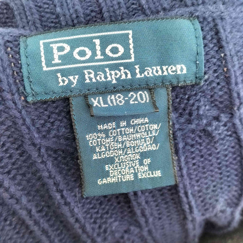 ポロバイラルフローレン Polo by RALPH LAUREN スモールポニー刺繍 ケーブルニットベスト メンズ JPN:XL