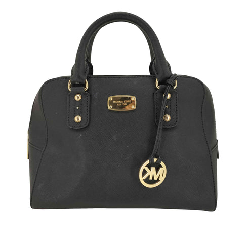 マイケルコース Michael Kors ロゴプレート レザー ハンドバッグ レディース