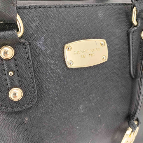 マイケルコース Michael Kors ロゴプレート レザー ハンドバッグ レディース