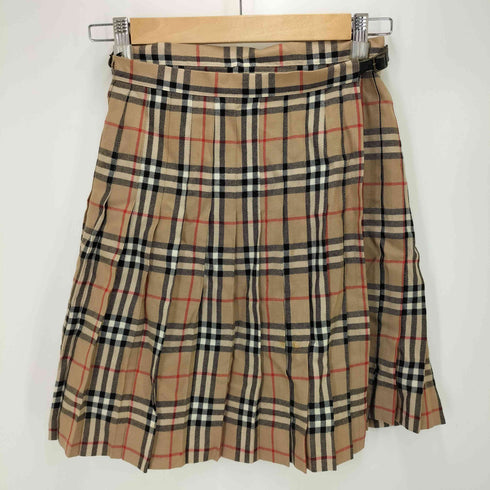 バーバリーズ BURBERRYS 90S BLUE LABEL ノバチェック ウール ラップ スカート レディース EUR:36