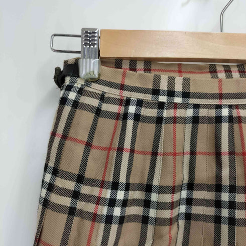 バーバリーズ BURBERRYS 90S BLUE LABEL ノバチェック ウール ラップ スカート レディース EUR:36