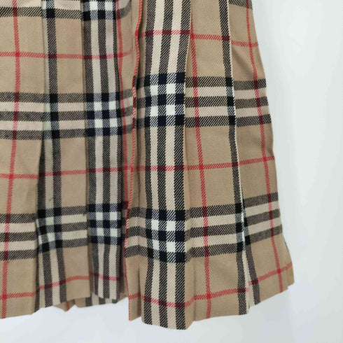 バーバリーズ BURBERRYS 90S BLUE LABEL ノバチェック ウール ラップ スカート レディース EUR:36