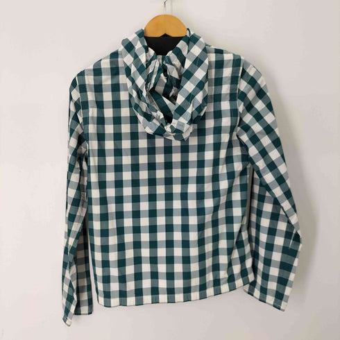 ラコステ LACOSTE ギンガムチェックナイロンジップパーカー レディース FR:36
