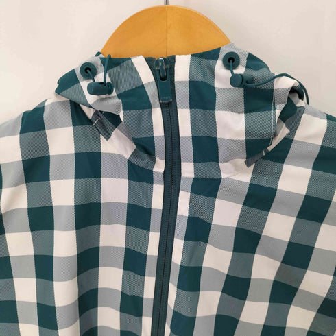 ラコステ LACOSTE ギンガムチェックナイロンジップパーカー レディース FR:36