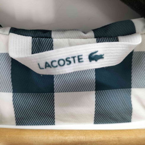 ラコステ LACOSTE ギンガムチェックナイロンジップパーカー レディース FR:36