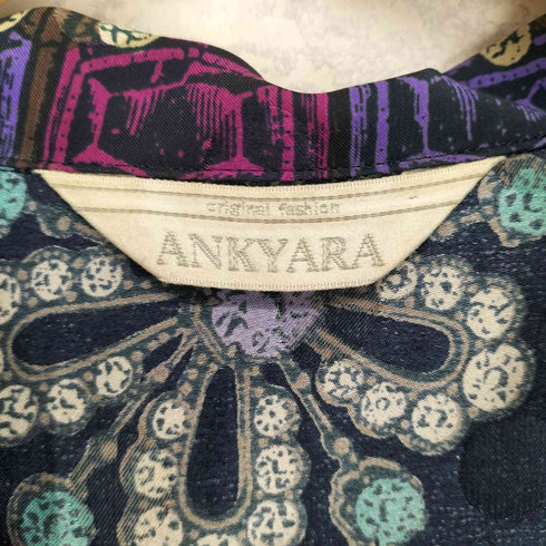 ANKYARA 総柄開襟シャツ レディース