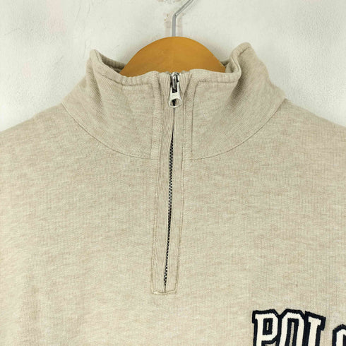 ポロジーンズカンパニーラルフローレン POLO JEANS COMPANY RALPH LAUREN ロゴ刺繍 ハーフジップ スウェット メンズ JPN:S