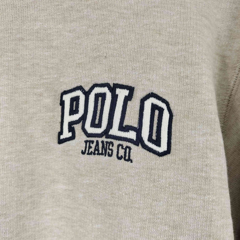 ポロジーンズカンパニーラルフローレン POLO JEANS COMPANY RALPH LAUREN ロゴ刺繍 ハーフジップ スウェット メンズ JPN:S