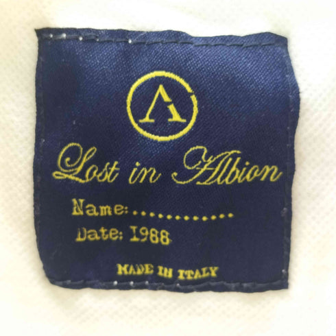 ロストインアルビオン LOST IN ALBION イタリア製 刺繍ポロシャツ メンズ import:M