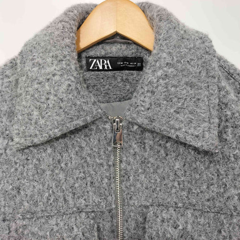 ザラ ZARA ブークレクロップドジャケット レディース import:M