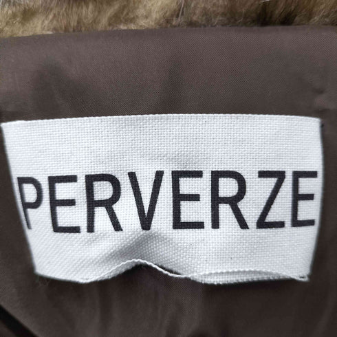 パーバーズ PERVERZE フェイクファー切替ブルゾン レディース FREE