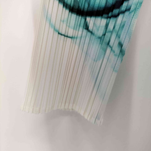 プリーツプリーズイッセイミヤケ PLEATS PLEASE ISSEY MIYAKE 水彩柄 プリーツカーディガン レディース JPN:3