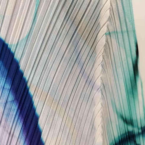 プリーツプリーズイッセイミヤケ PLEATS PLEASE ISSEY MIYAKE 水彩柄 プリーツカーディガン レディース JPN:3
