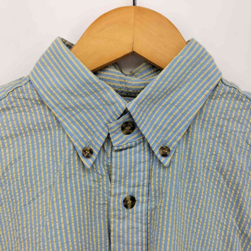 ヴァンヂャケット VAN JAC シアサッカー ストライプ S/S ポロシャツ メンズ JPN:M