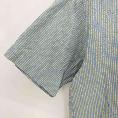 ヴァンヂャケット VAN JAC シアサッカー ストライプ S/S ポロシャツ メンズ JPN:M