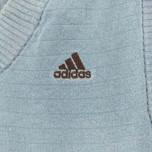 アディダス adidas ロゴ刺繍 ニットベスト メンズ JPN:S